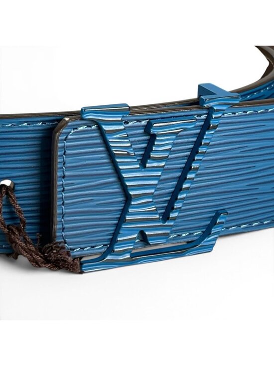 Louis Vuitton Ceinture LV Initial 40 Epi Leather Belt Blue Brown main image 10